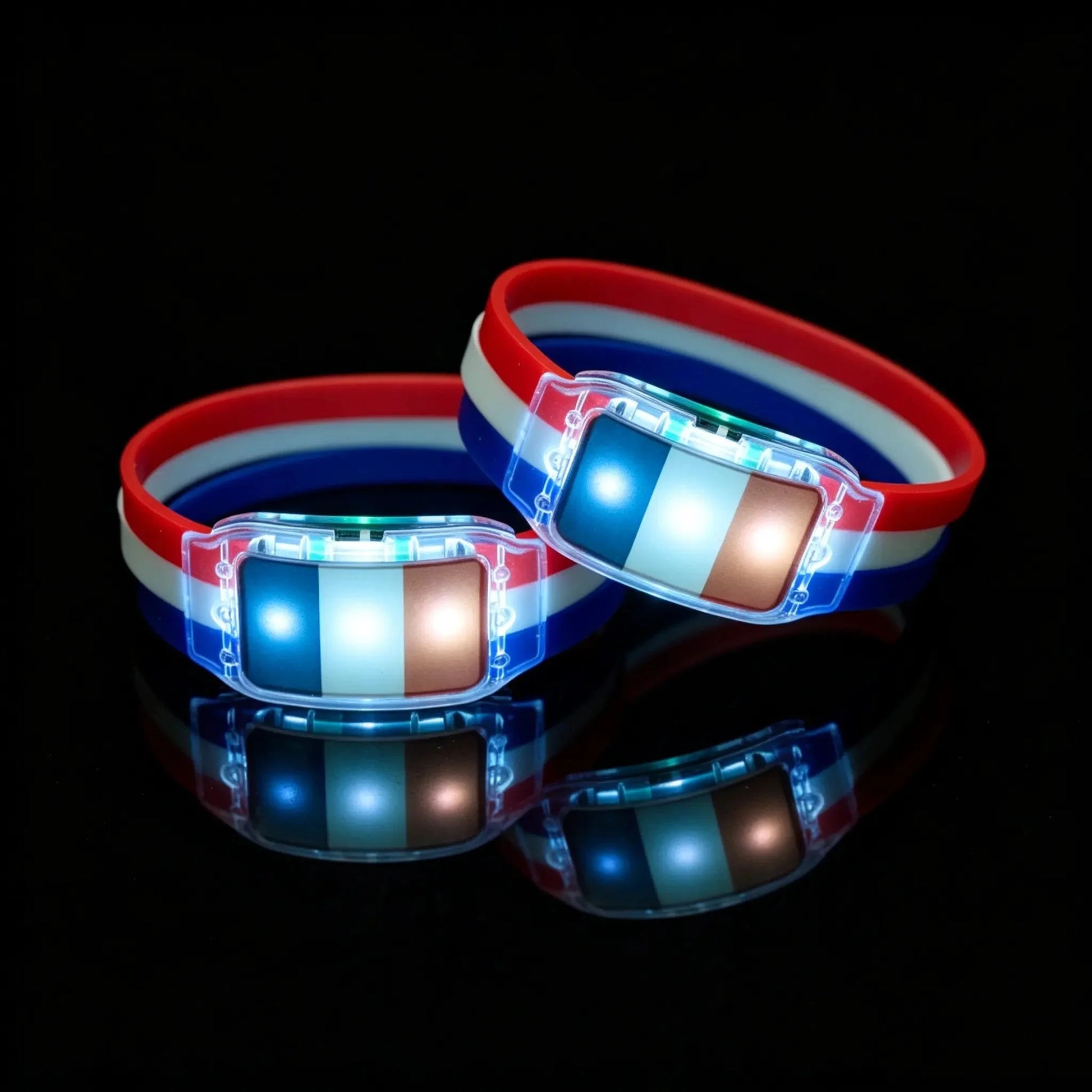 Decorative 2PCS LED Light Up National Flag
