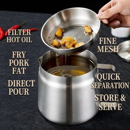 Purpose-Built 3-in-1 Stainless Steel Deep Fryer Pot – Fry, Strain &