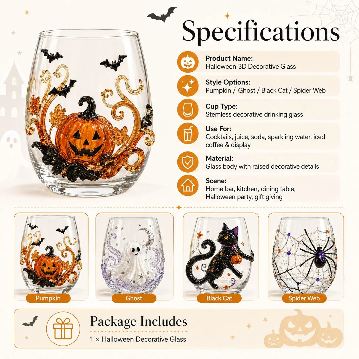 Pet-Friendly 3D Artisan Glassware Collection – For Magical Sips