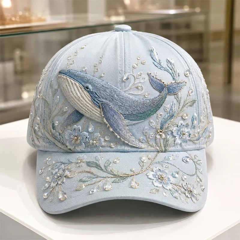 Distinctive 3D Ocean Creatures Printed Cap for Everyday Wear