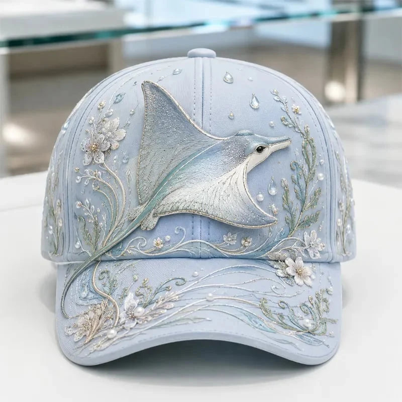 Distinctive 3D Ocean Creatures Printed Cap for Everyday Wear