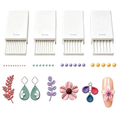 Mini Clay Sphere-Making Tool Set with 3D-Printed Forms