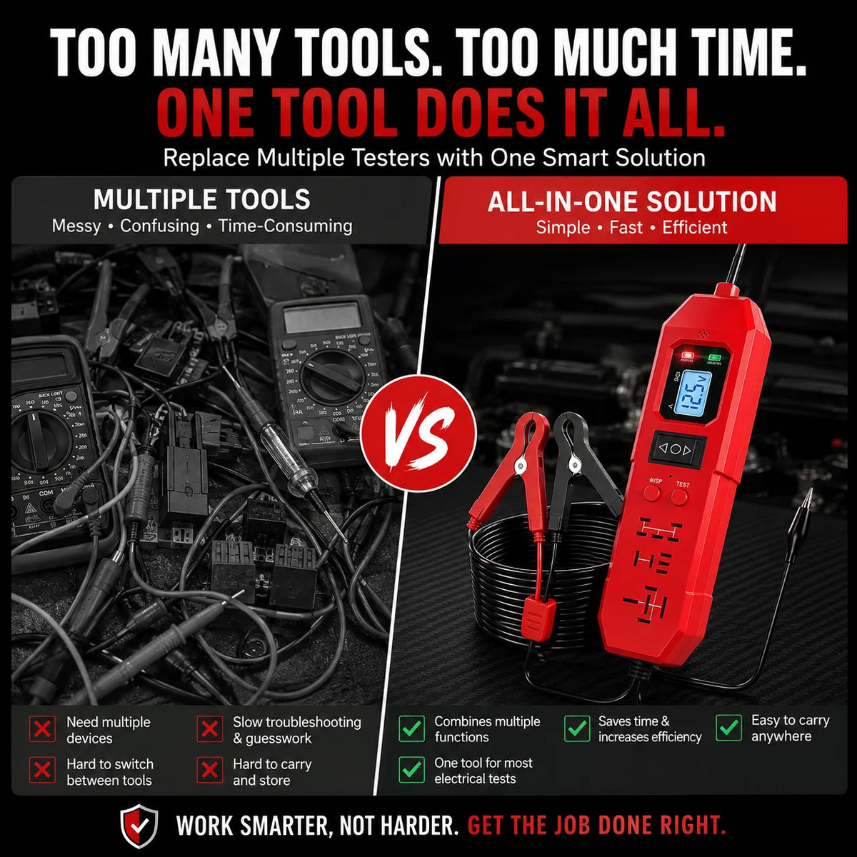 Workshop-Ready 3-in-1 Automotive Power Circuit Probe & Relay Tester
