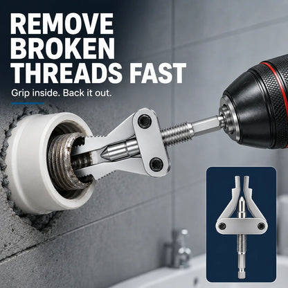 3-in-1 Broken Pipe Thread Extractor for 1/2, 3/4 and 1-Inch Pipes