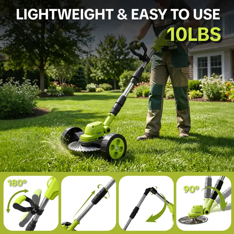 Distinctive 21V 3-in-1 Cordless String Trimmer, Edger & Mini Mower