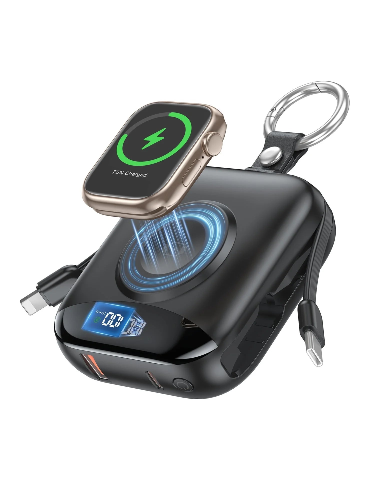Purpose-Built 10,000mAh 3-in-1 Magnetic Power Bank with Built-In