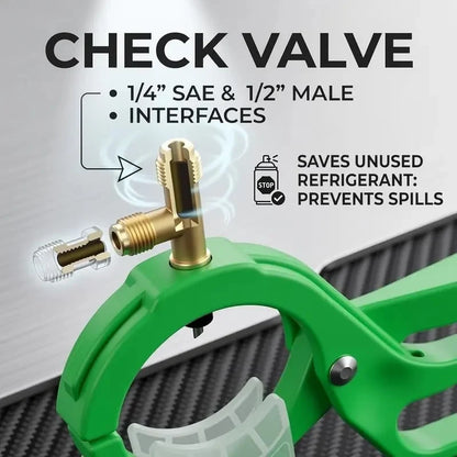 Vehicle-Ready 3-in-1 Refrigerant Can Tap Valve for R12 & R134A Car AC