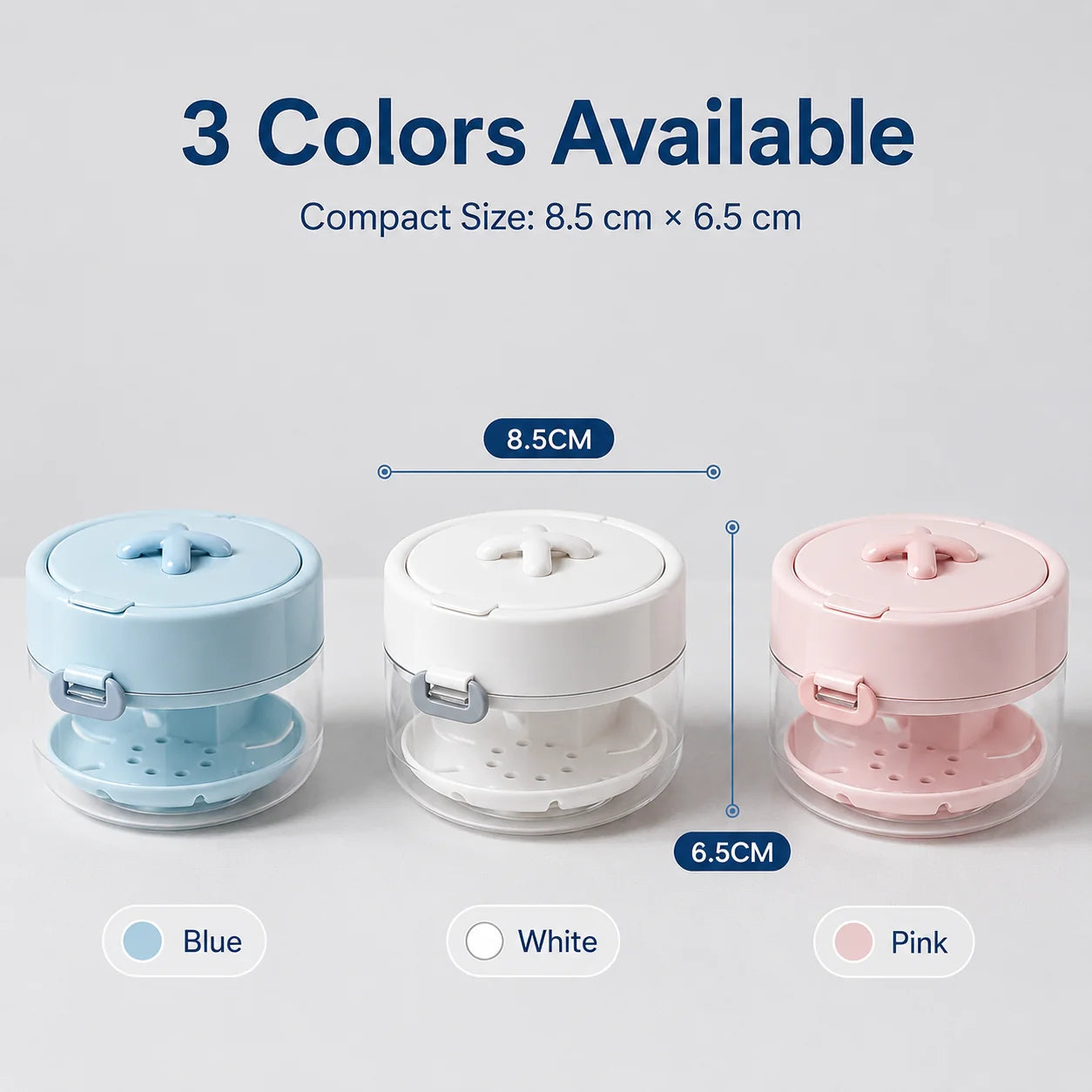 Space-Saving 3-in-1 Leak-Proof Retainer Cleaning Case with Mirror