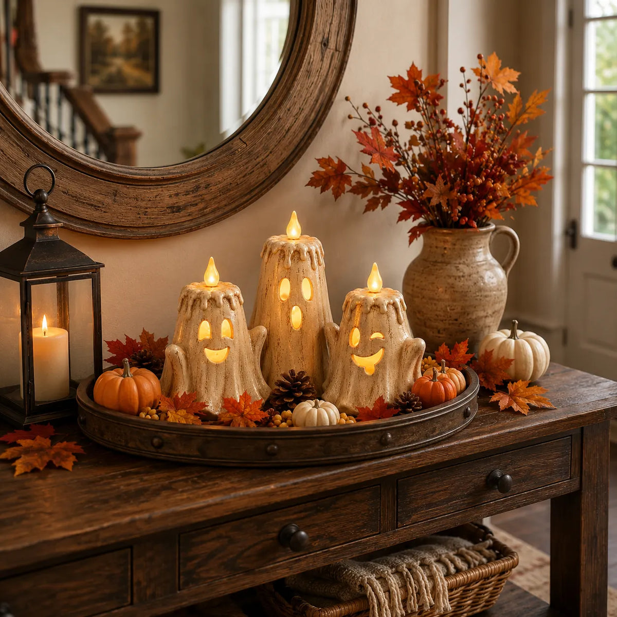 Purpose-Built 3-Piece Ghost Flameless Candle Set with Remote