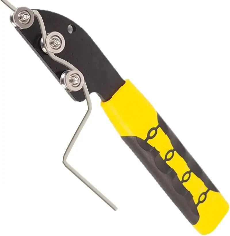 Workshop-Ready 3-Roller Stainless Steel Wire Straightener Hand Tool