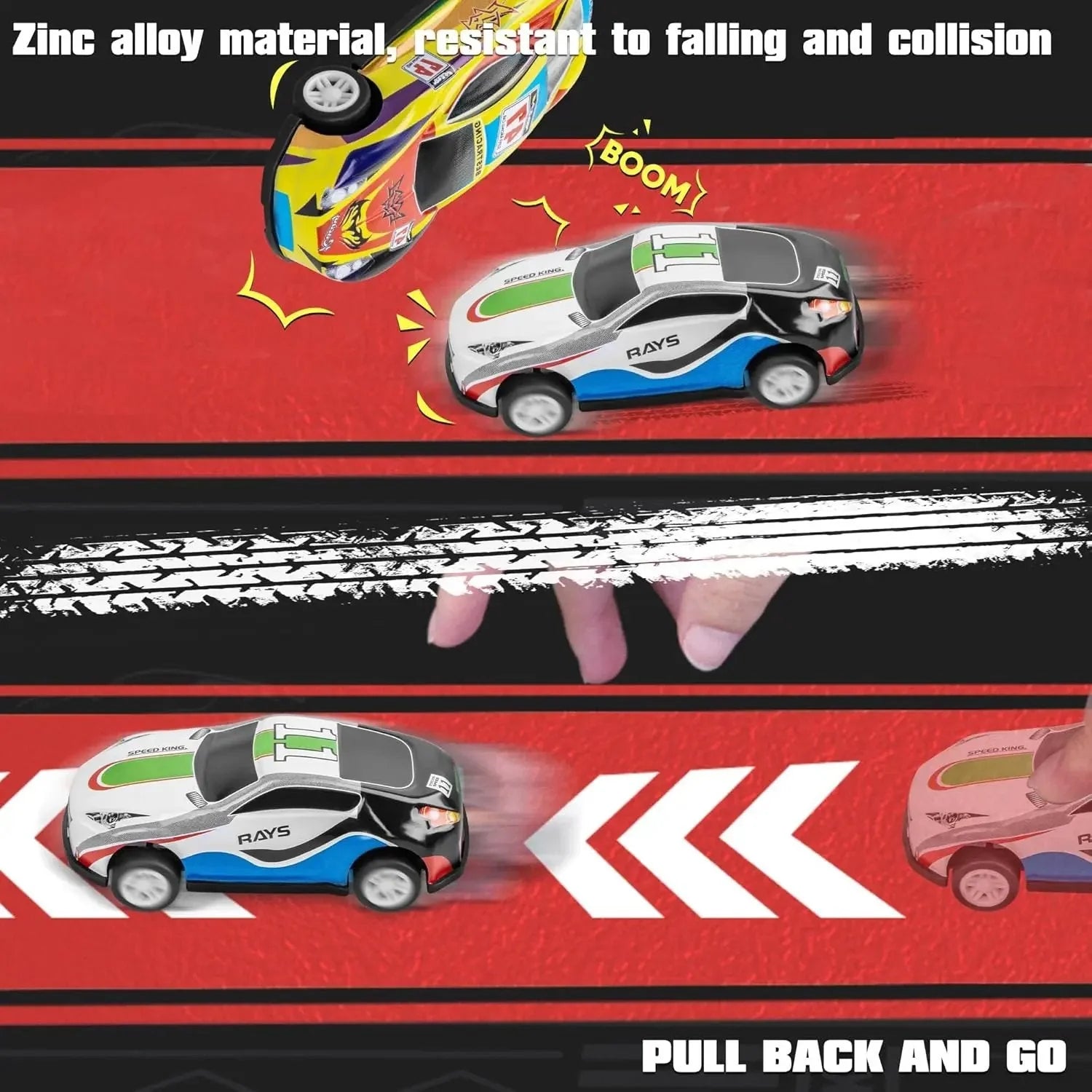 Vehicle-Ready 48pcs Pull-Back Toy Cars Set for Garage Use