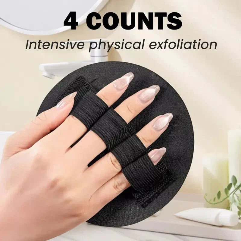 Easy-Care 4 Counts Soft Rubber Shower Scrubber for Efficient