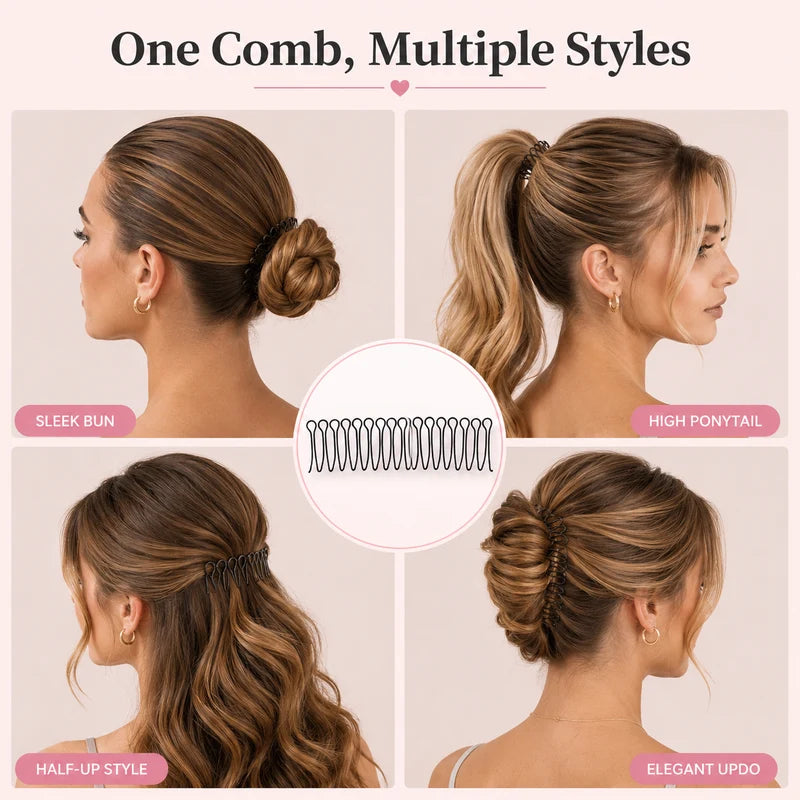 Purpose-Built Flexible Invisible Grip Flyaway Hair