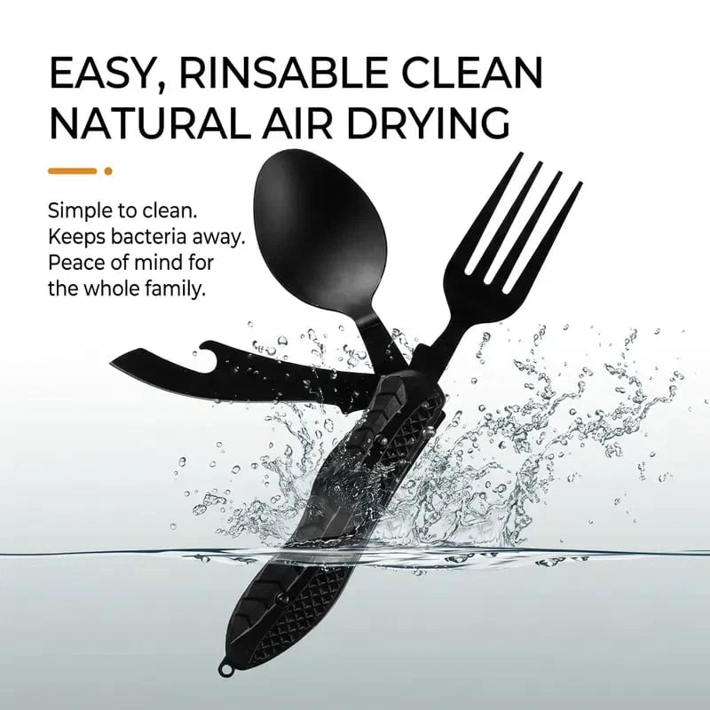 Purpose-Built 4-in-1 Detachable Folding Camping Utensil
