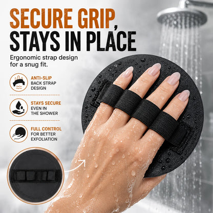 Easy-Care 4-PackSoft Rubber Shower Scrubber for Gentle Exfoliation &
