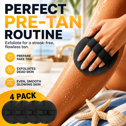 Easy-Care 4-PackSoft Rubber Shower Scrubber for Gentle Exfoliation &