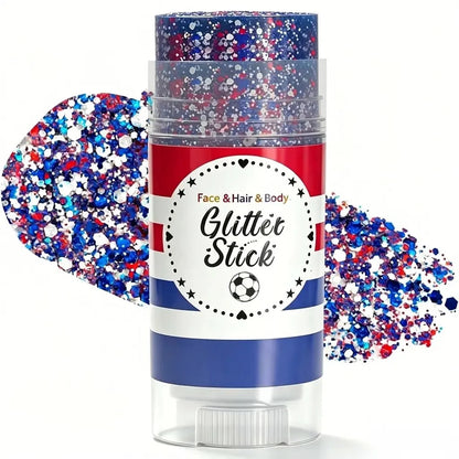 Red, White & Blue Patriotic Glitter Stick