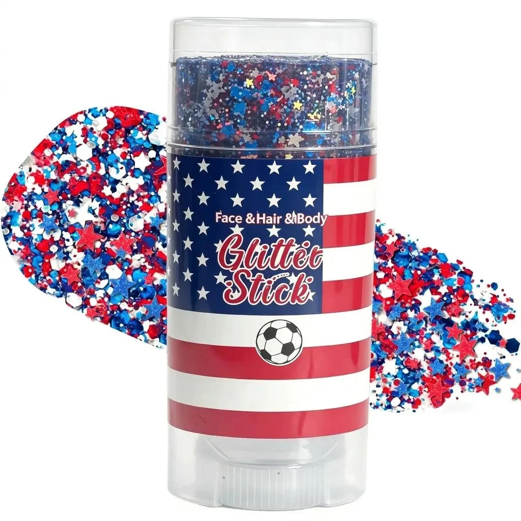 Red, White & Blue Patriotic Glitter Stick