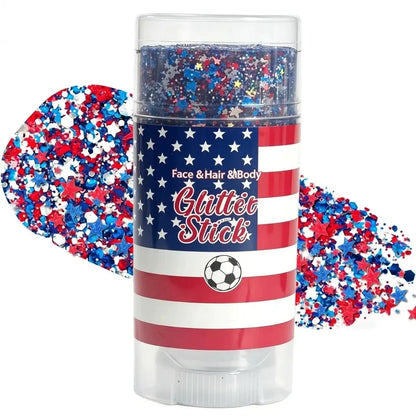 Red, White & Blue Patriotic Glitter Stick