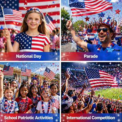 Red, White & Blue Patriotic Glitter Stick