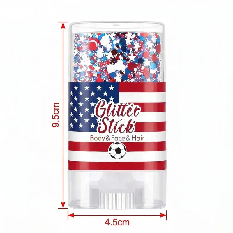 Red, White & Blue Patriotic Glitter Stick