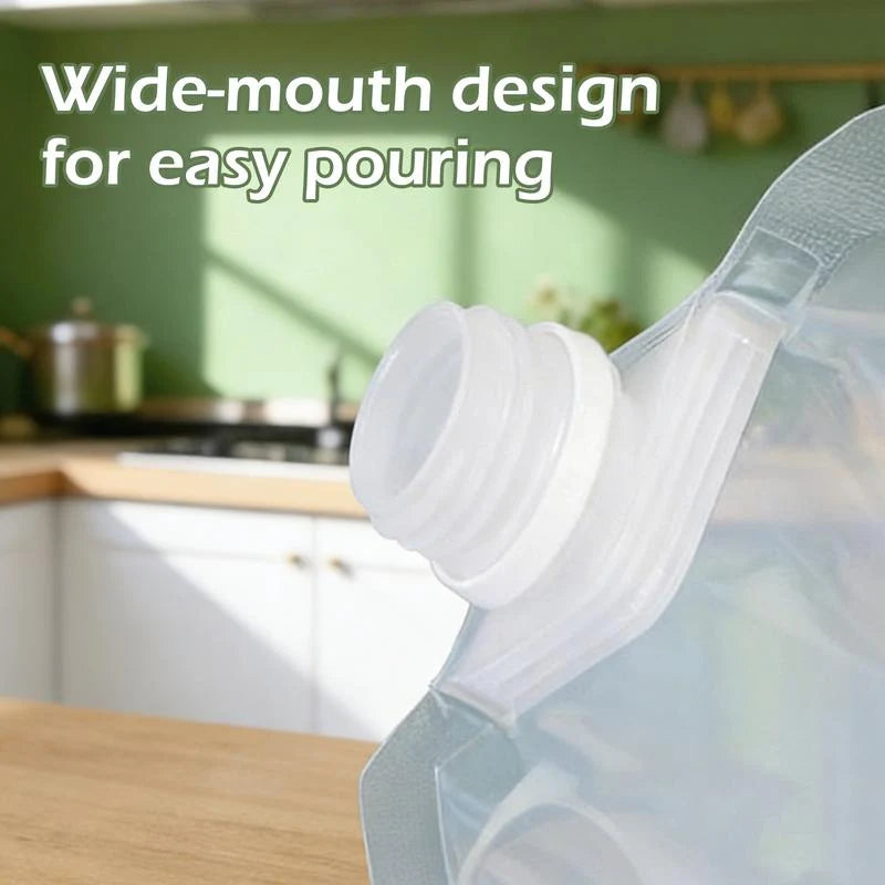 Practical 5PCS Airtight Food Storage Bags, Reusable Grain & Rice