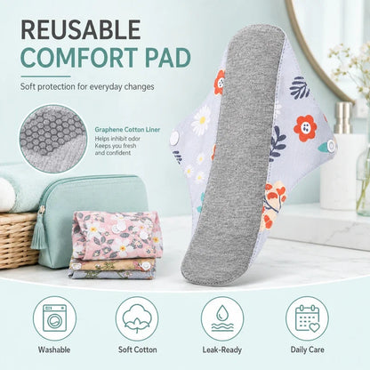 Purpose-Built 6/12PCS Reusable Graphene Incontinence Pad – Bladder
