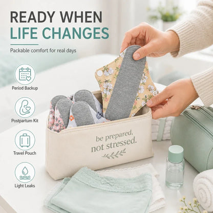 Purpose-Built 6/12PCS Reusable Graphene Incontinence Pad – Bladder