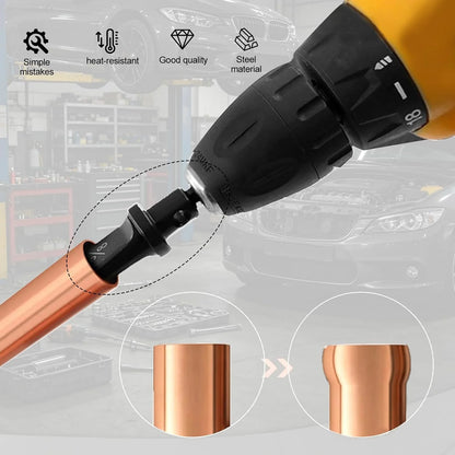 Vehicle-Ready 7PCS Copper Tube Swaging Drill Bit Set – HVAC Air