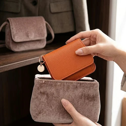 Purpose-Built Women Leather Keychain Wallet for Everyday Use