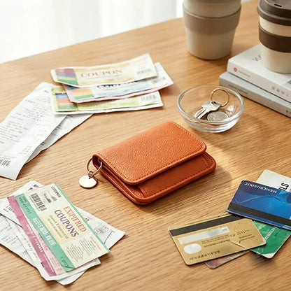 Purpose-Built Women Leather Keychain Wallet for Everyday Use