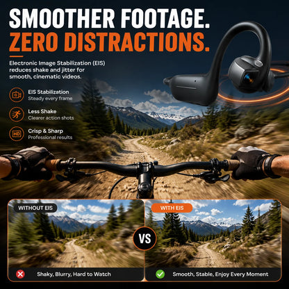 Distinctive Smart earphones with 8MP camera for photos and videos, AI