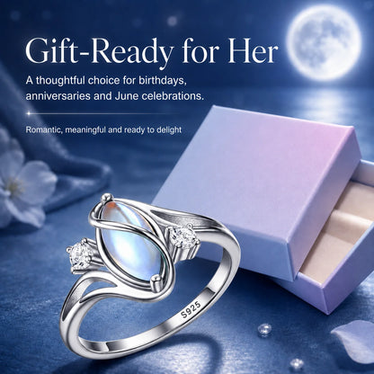 Distinctive 925 Sterling Silver Rainbow Moonstone
