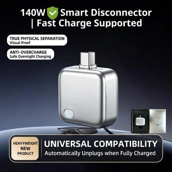 Smart 140W Auto-Eject Charger for Ultimate Battery Health