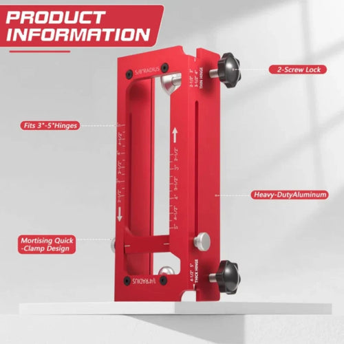 Adjustable Jig for Routing Door Hinge Mortises