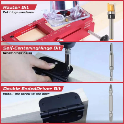 Adjustable Jig for Routing Door Hinge Mortises