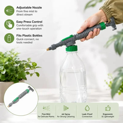 Purpose-Built Reusable Bottle Pressure Sprayer – 2-Mode Plant