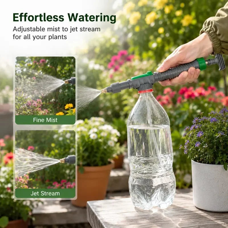 Purpose-Built Reusable Bottle Pressure Sprayer – 2-Mode Plant