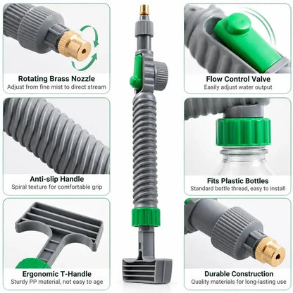 Purpose-Built Reusable Bottle Pressure Sprayer – 2-Mode Plant
