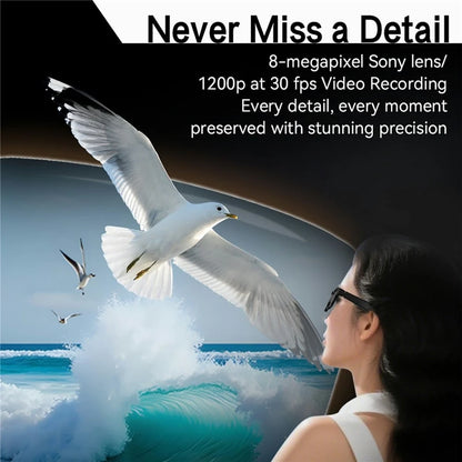 Distinctive Smart AI Translation Camera Bluetooth Glasses – 8 MP