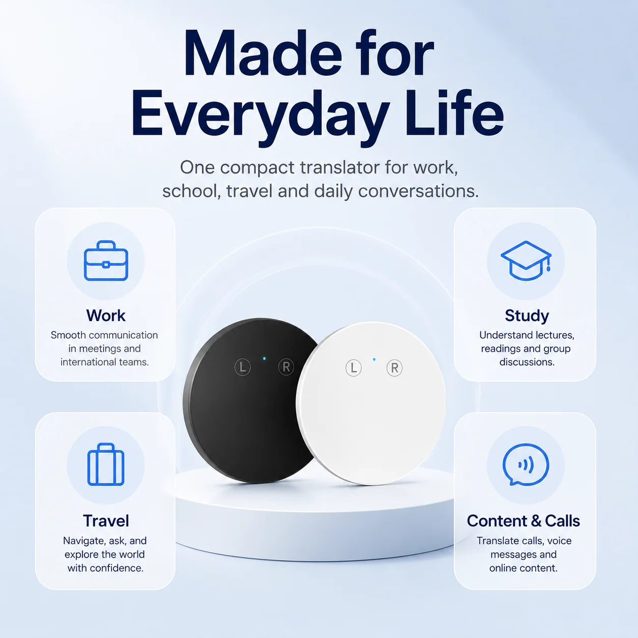 Purpose-Built AI Pocket Translator – Real-Time Two-Way Voice