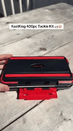 Fishing Tackle Assortment in a Portable Storage Box