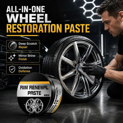 Vehicle-Ready All-in-One Wheel Care & Restoration Paste for Garage Use