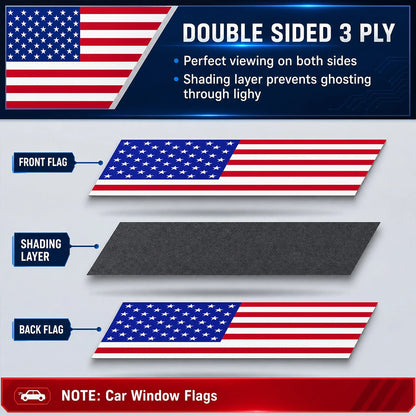 Vehicle-Ready 4th Of July – Hood Flag for Practical Car Use