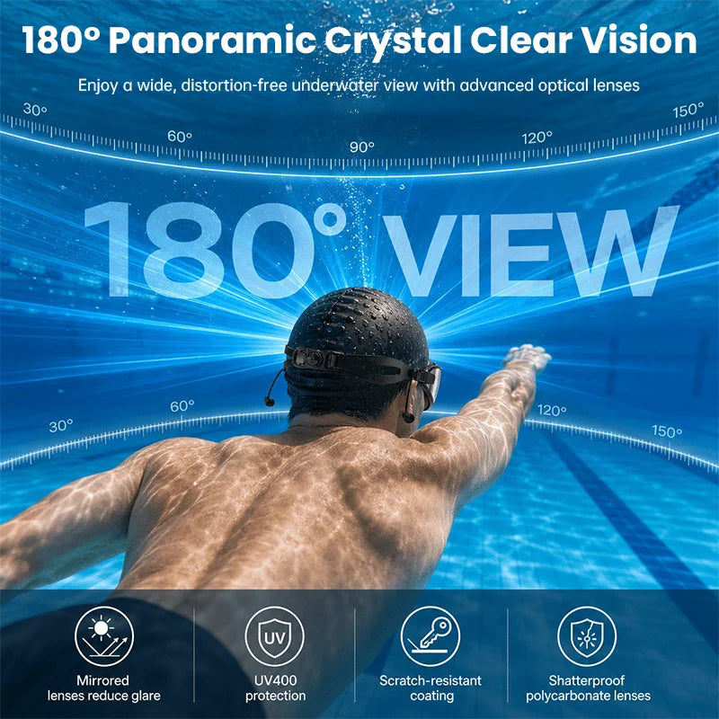 Purpose-Built Anti-Fog Pro-Grade Adult Swim Goggles for Everyday Use
