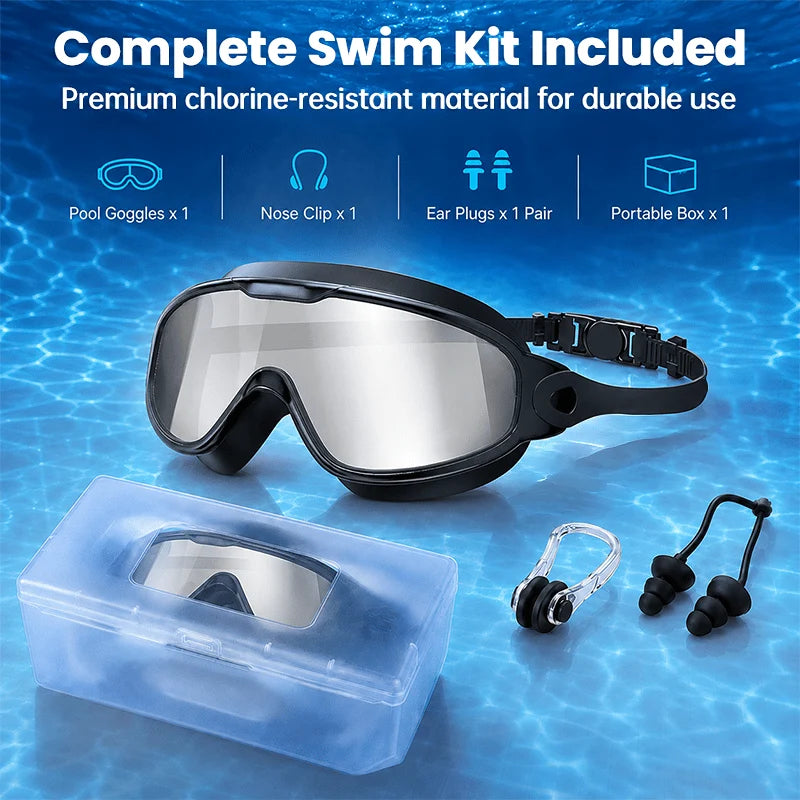 Purpose-Built Anti-Fog Pro-Grade Adult Swim Goggles for Everyday Use