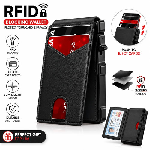Vehicle-Ready on the – RFID Blocking Minimalist Pop-Up Wallet