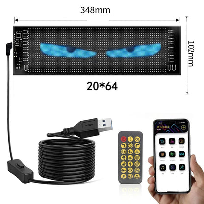 Vehicle-Ready App-Controlled Smart Car LED Sign – Customizable