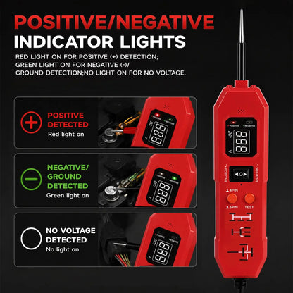 Vehicle-Ready Automotive Circuit & Relay Tester,12V/24V Vehicle