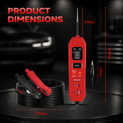 Vehicle-Ready Automotive Circuit & Relay Tester,12V/24V Vehicle